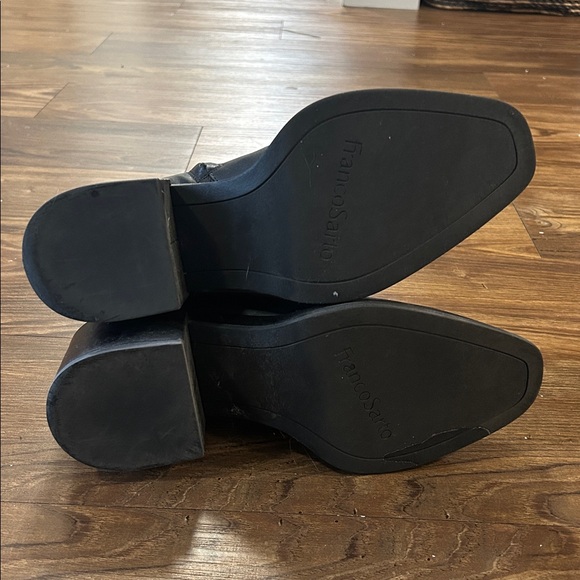 Franco Sarto Black Leather Ankle Booties - Picture 9 of 9